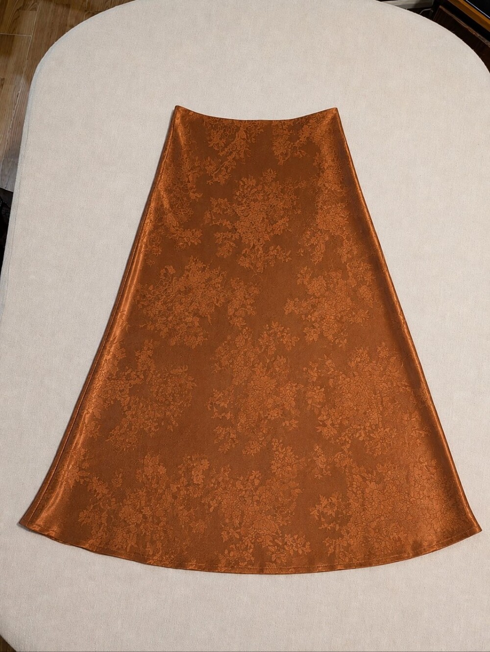 ALTR’D STATE Copper Floral Damask A Line Midi Skirt - Picture 2 of 8